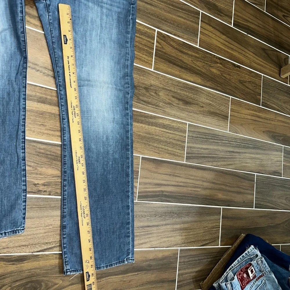 Y2K Lucky Brand Mens To Touch To Die Denim Blue Straight 181 Jeans Size 32x32